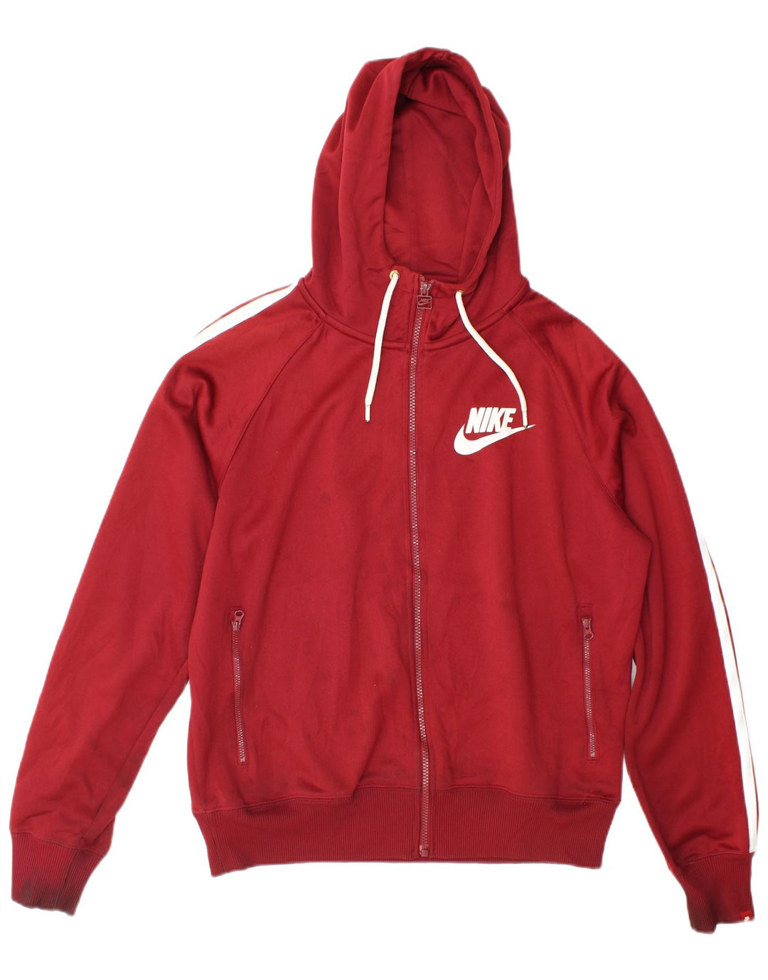 Мужская спортивная куртка Nike среднего размера, бордовый полиэстер