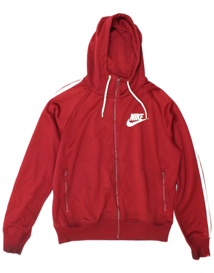 Мужская спортивная куртка Nike среднего размера, бордовый полиэстер