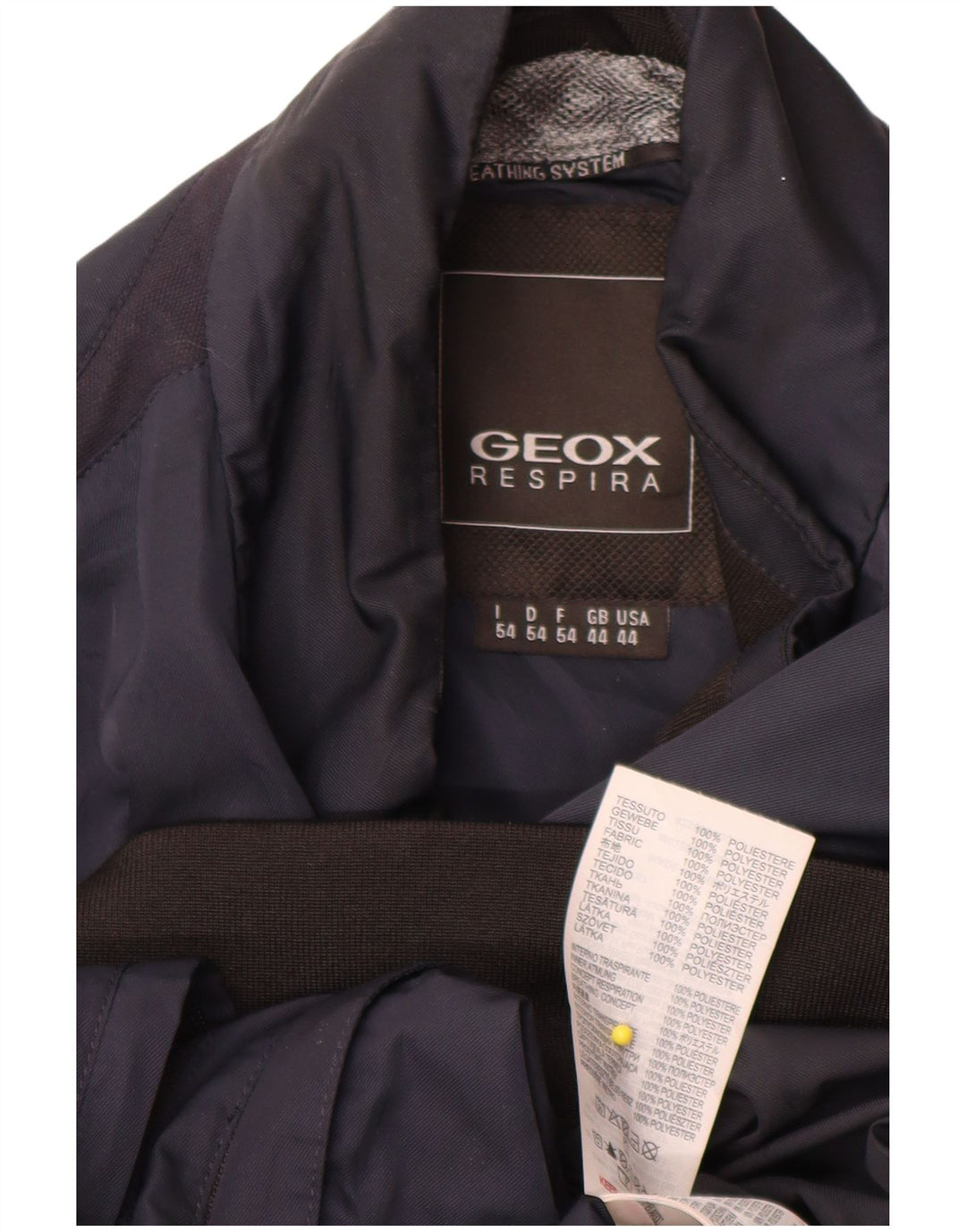 Мужская куртка-бомбер Geox Respira UK 44 2XL Темно-синий полиэстер