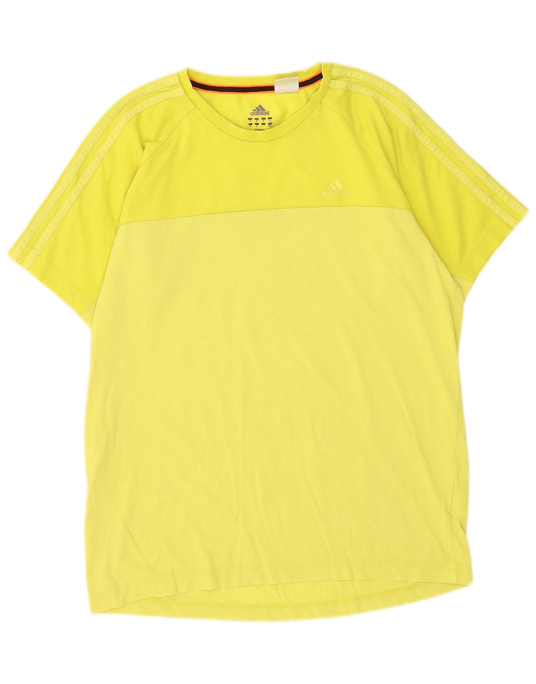 Adidas Мужская футболка Climalite Top Medium Yellow Cotton