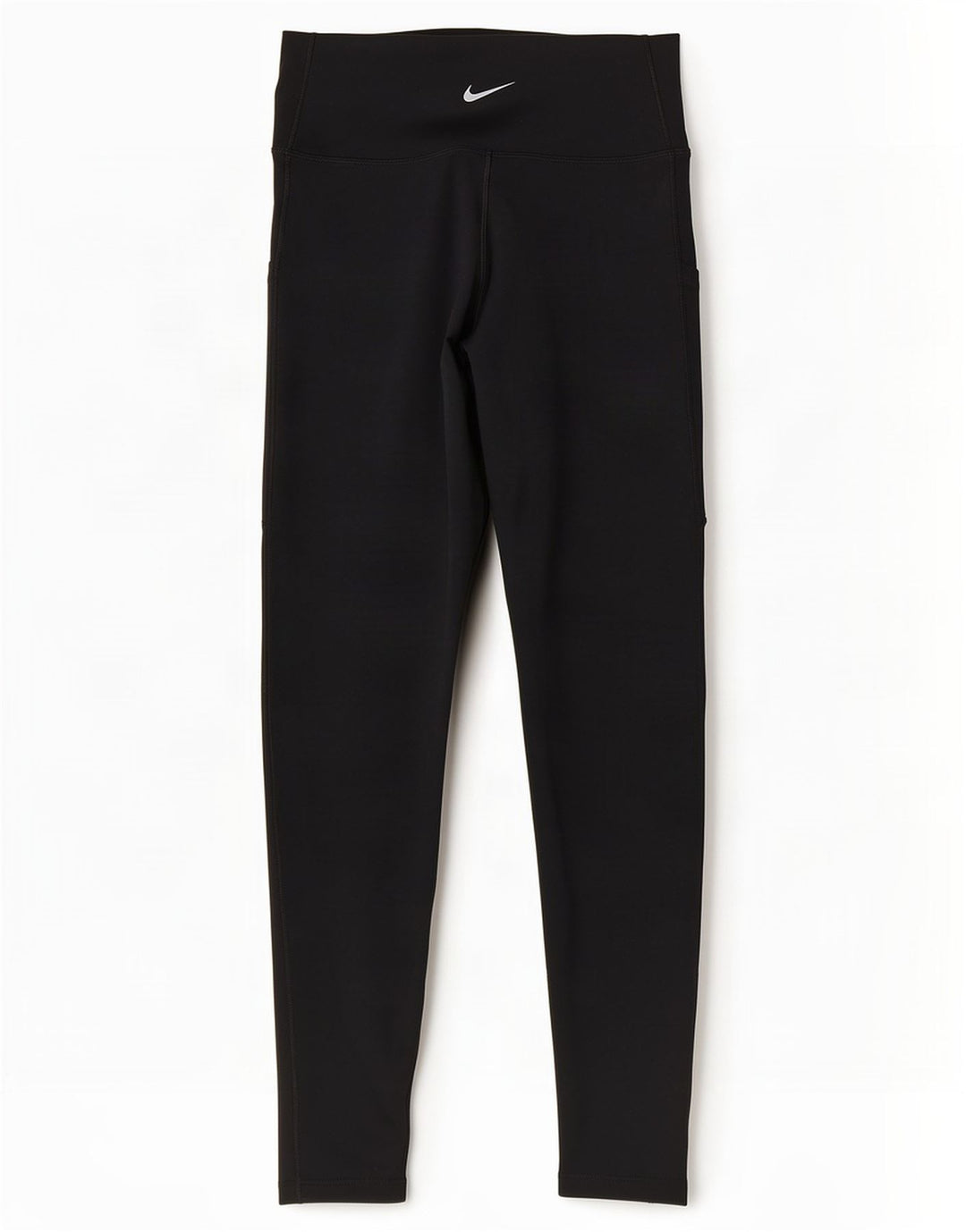 Женские укороченные леггинсы Nike Dri Fit UK 12, средний черный полиэстер