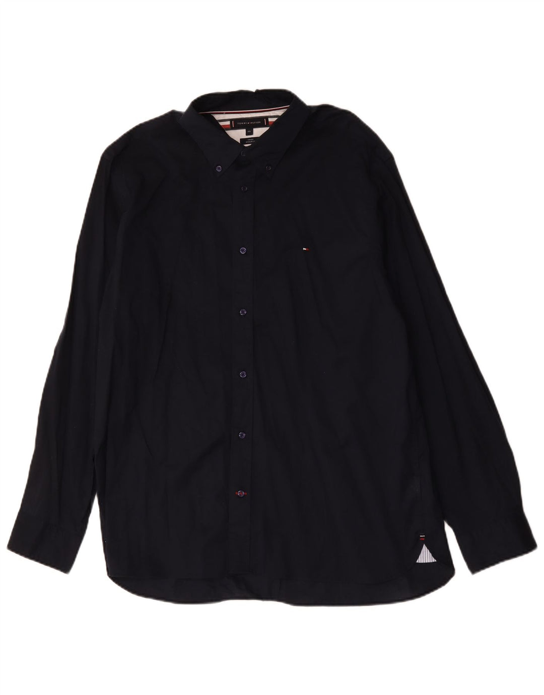 Мужская рубашка стандартного кроя Tommy Hilfiger 2XL темно-синяя, хлопок