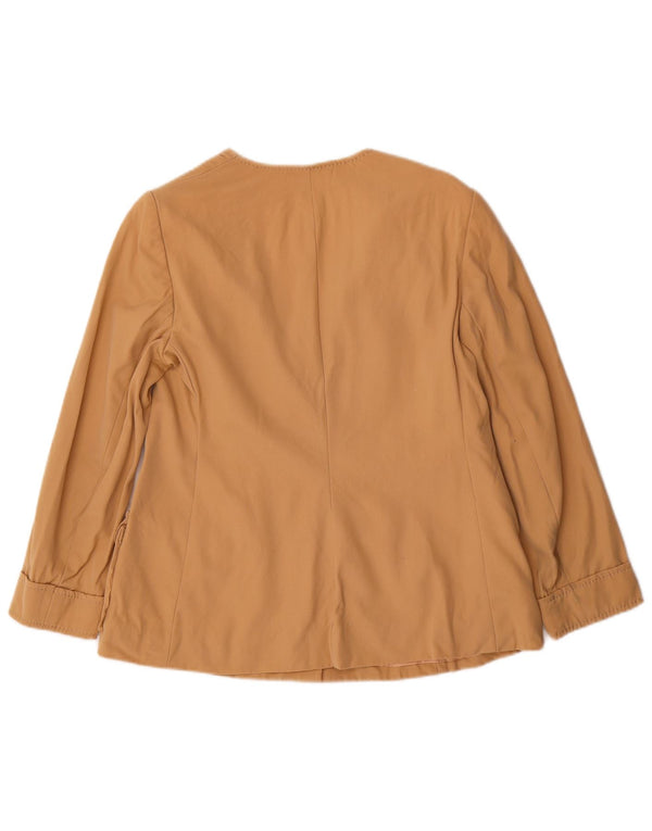 Женский пиджак Louis Feraud на 5 пуговицах EU 48 2XL Бежевый шерстяной