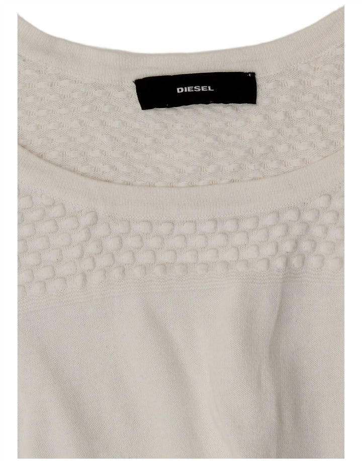 Женский топ Diesel с рукавом 3/4 UK 12, средний белый