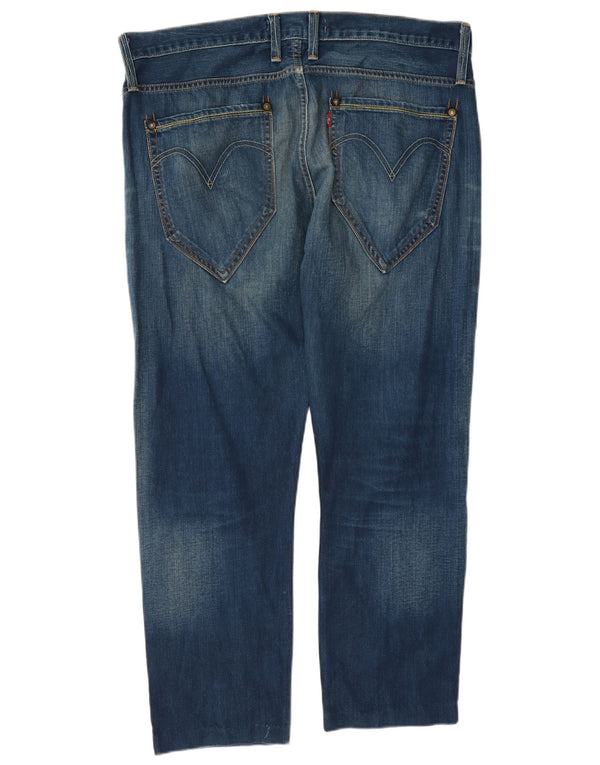 Мужские прямые джинсы Levi's 504 W36 L27 синие, хлопок