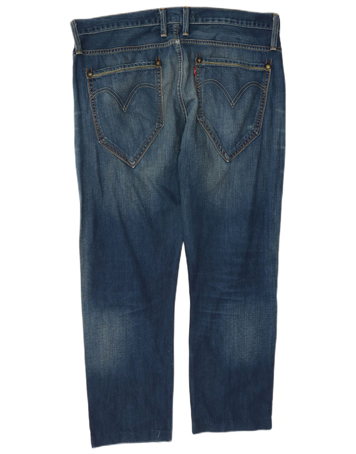Мужские прямые джинсы Levi's 504 W36 L27 синие, хлопок