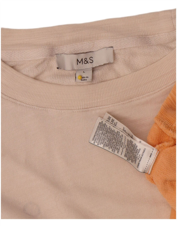 Женский свитер Marks & Spencer UK 16, большой бежевый тай-дай