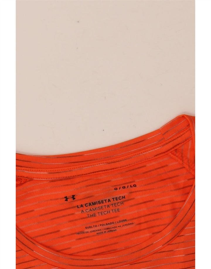 Мужская футболка UNDER ARMOR в большую оранжевую полоску