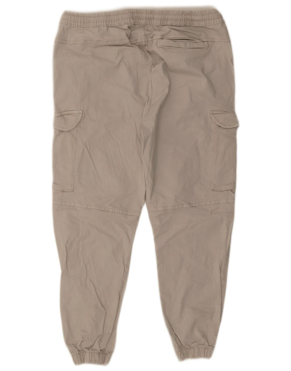 Мужские брюки-карго Zara XL W34 L26, бежевые, хлопок