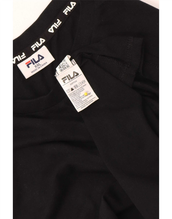 Мужской жилет Fila 2XL, черный хлопок