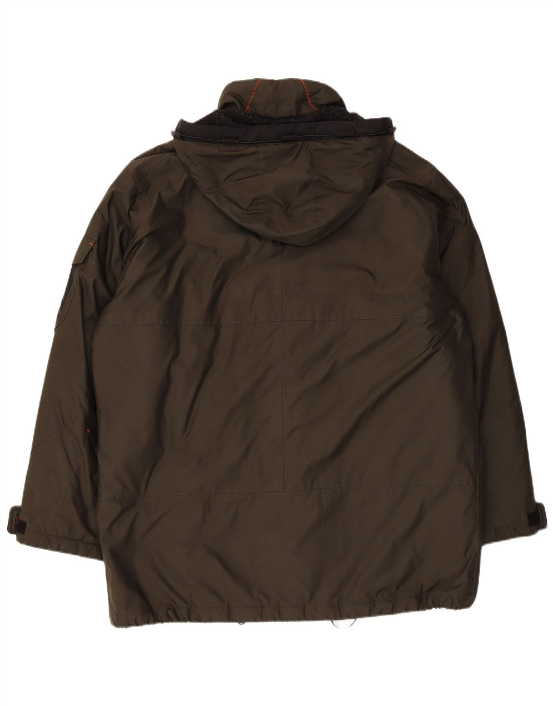 Мужская ветровка Bugatti с капюшоном UK 42 XL Хаки Полиэстер