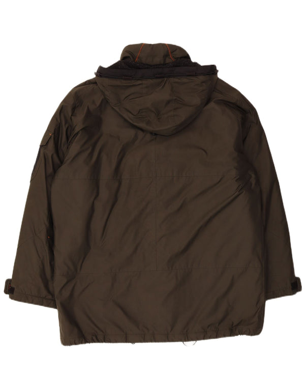 Мужская ветровка Bugatti с капюшоном UK 42 XL Хаки Полиэстер