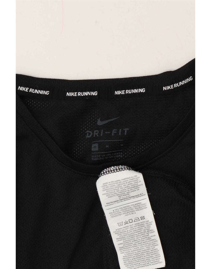 Мужская прозрачная футболка Nike Dri Fit, средний черный полиэстер