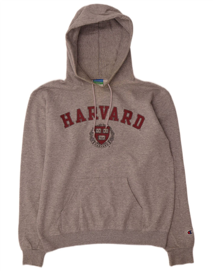 Мужской джемпер с капюшоном Champion Harvard Graphic Regular Fit, средний серый