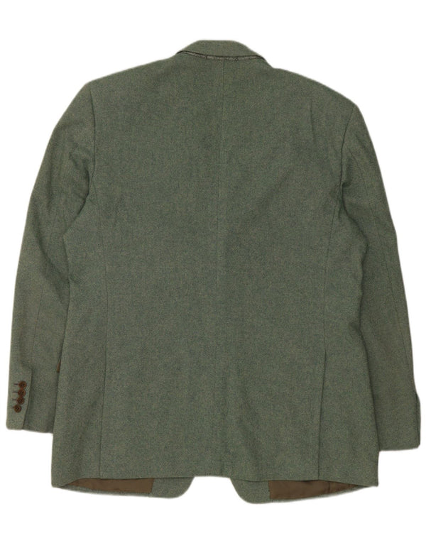 Женский пиджак Ermenegildo Zegna с 3 пуговицами UK 42 XL, зеленый кашемир