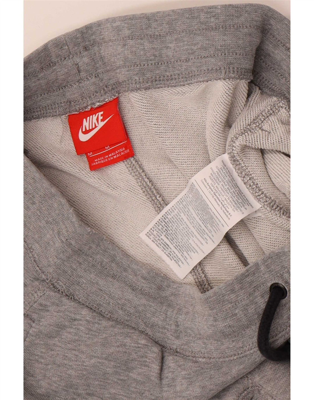 Мужские спортивные брюки с графическим рисунком Nike, хлопковые джоггеры среднего серого цвета
