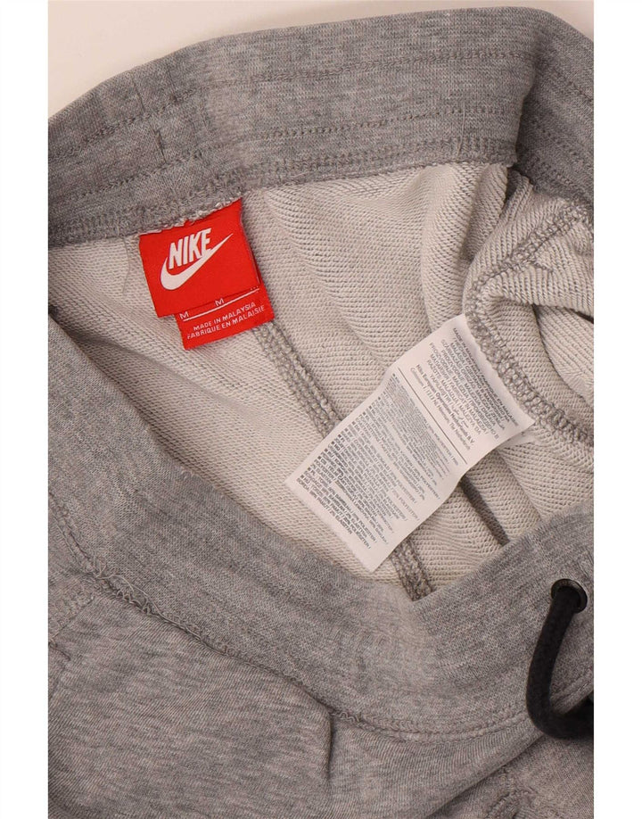 Мужские спортивные брюки с графическим рисунком Nike, хлопковые джоггеры среднего серого цвета
