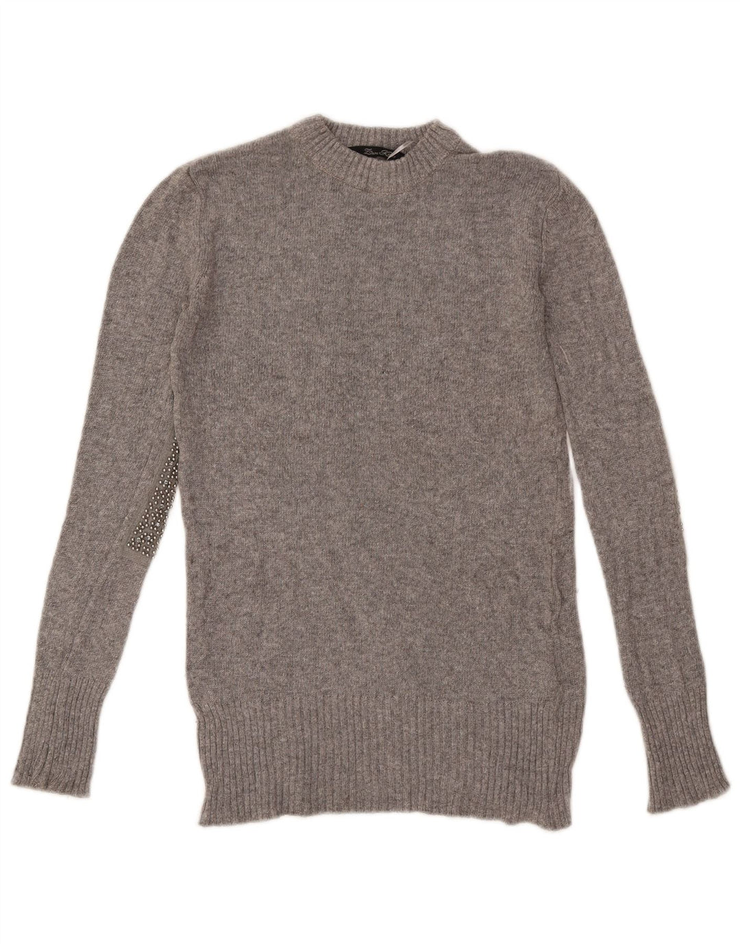 Женский джемпер с круглым вырезом Zara UK 10, маленький серый вискоза