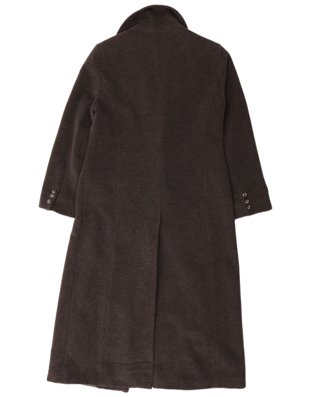 Женское двубортное пальто MARELLA UK 14, большой размер, серое из натуральной шерсти