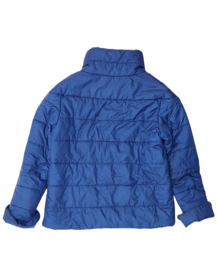 CAVALLI Женская стеганая куртка IT 46 Большая синяя полиэстер