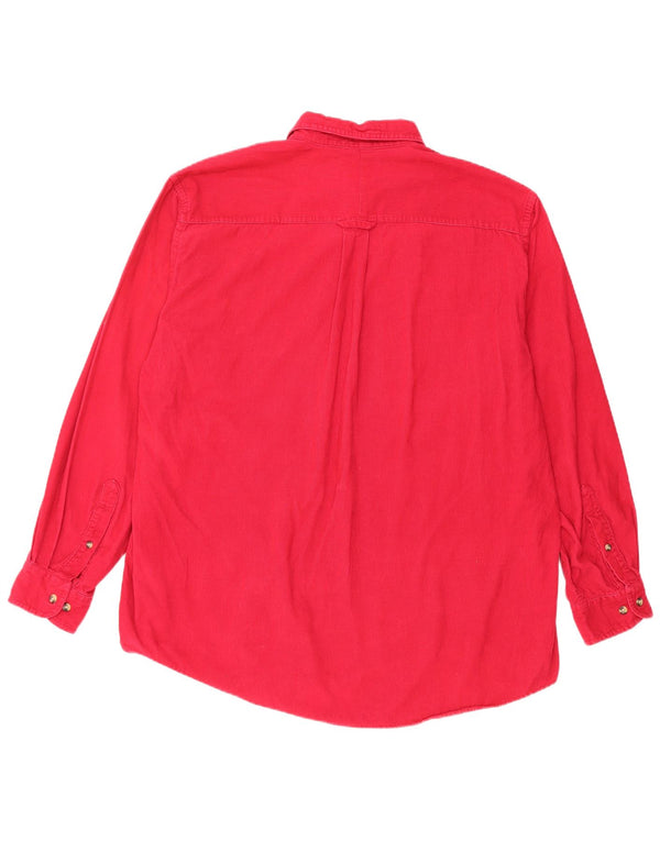 Мужская вельветовая рубашка Saddle Breed, большая розовая хлопковая рубашка