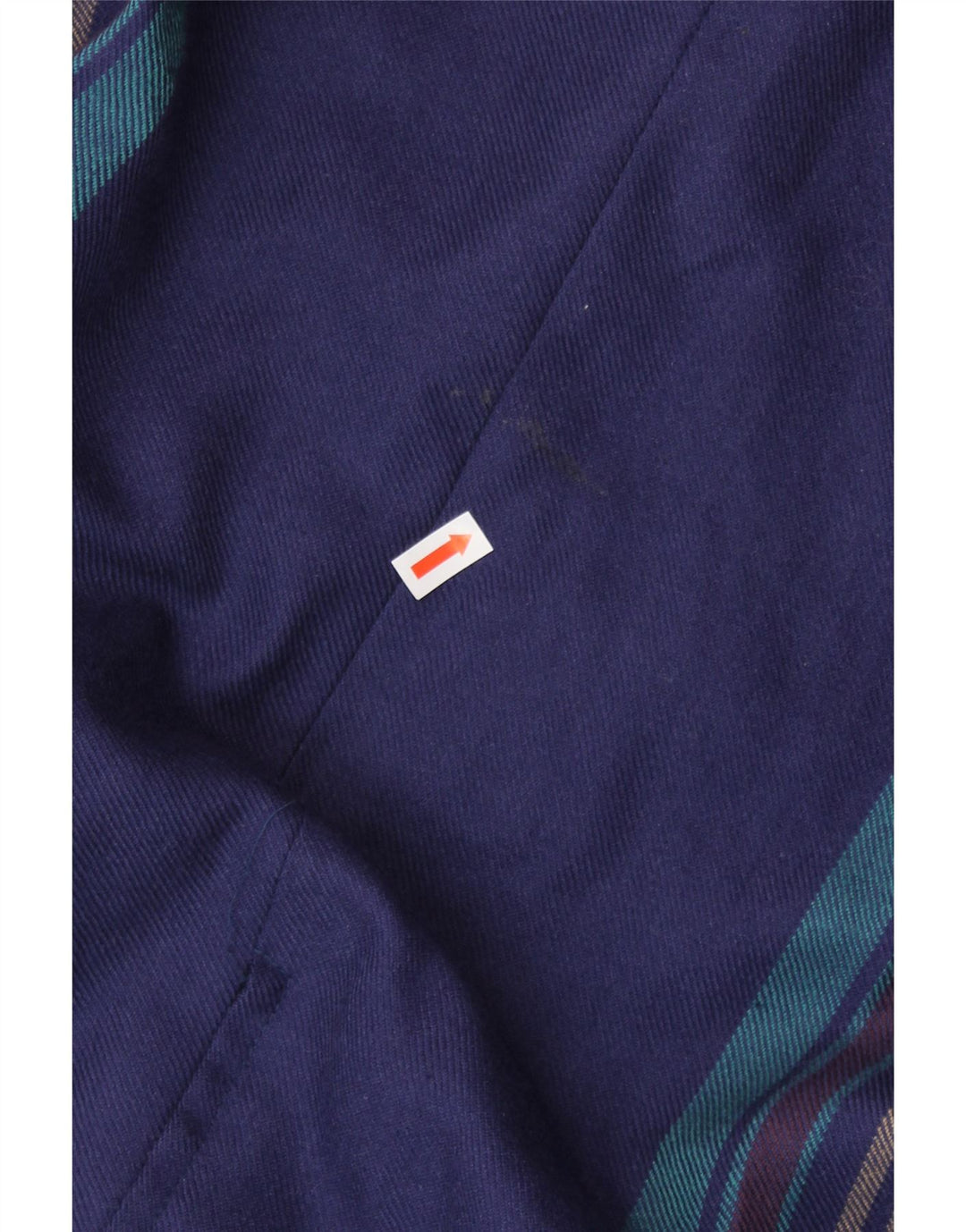 BRUESTLE Женская плиссированная юбка EU 42, большая W30 L28, темно-синяя полосатая шерсть