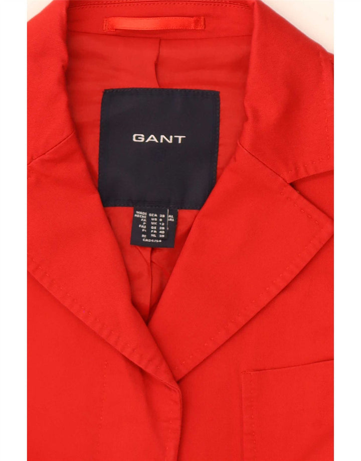 Женский пиджак Gant UK 12, хлопковый средний красный