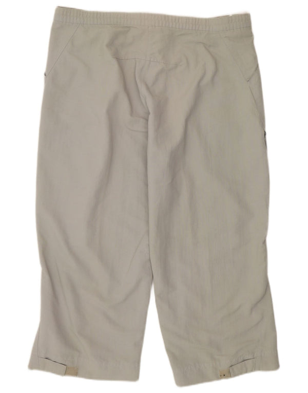 Женские спортивные брюки-капри ADIDAS UK 14, средний зеленый полиамид, спортивные