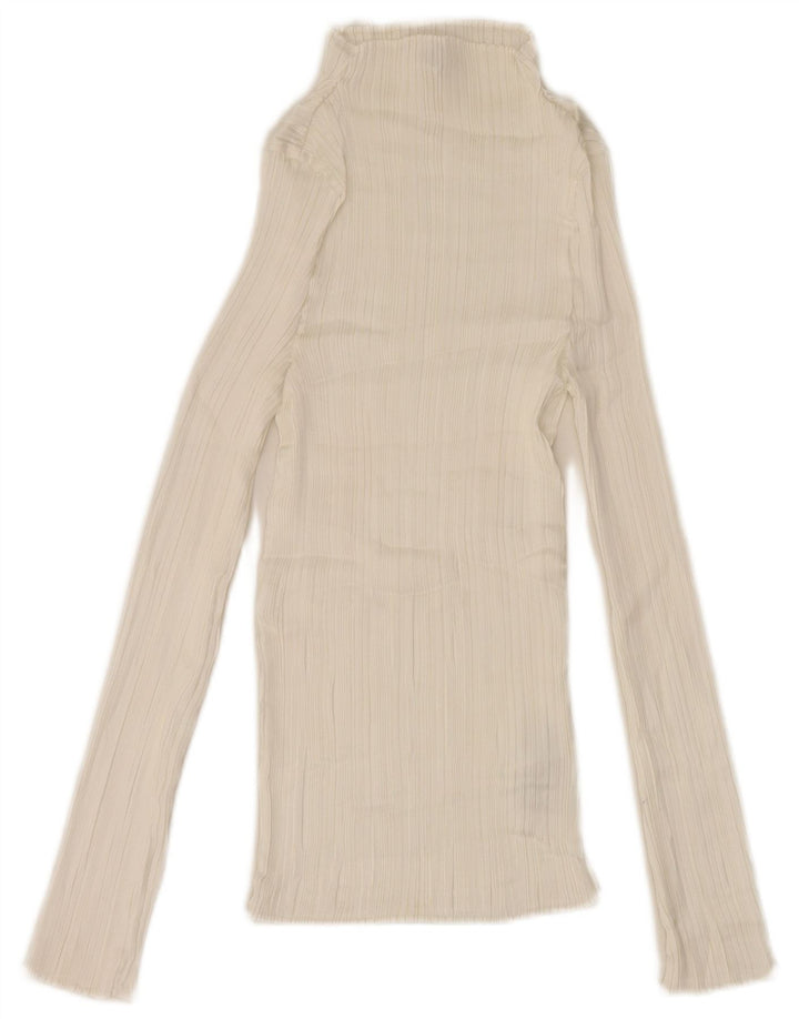 Женский топ Reiss с длинным рукавом UK 6 XS, белый полиэстер
