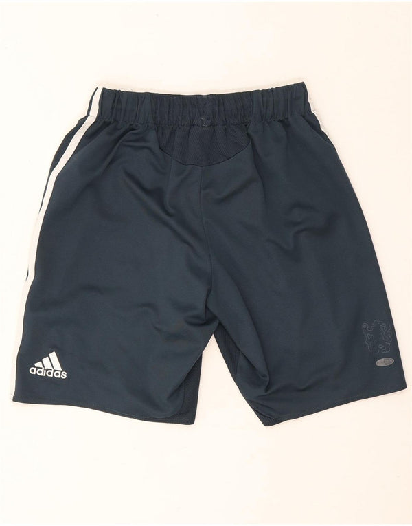 Мужские спортивные шорты Adidas Chelsea FC среднего размера, темно-синие, полиэстер
