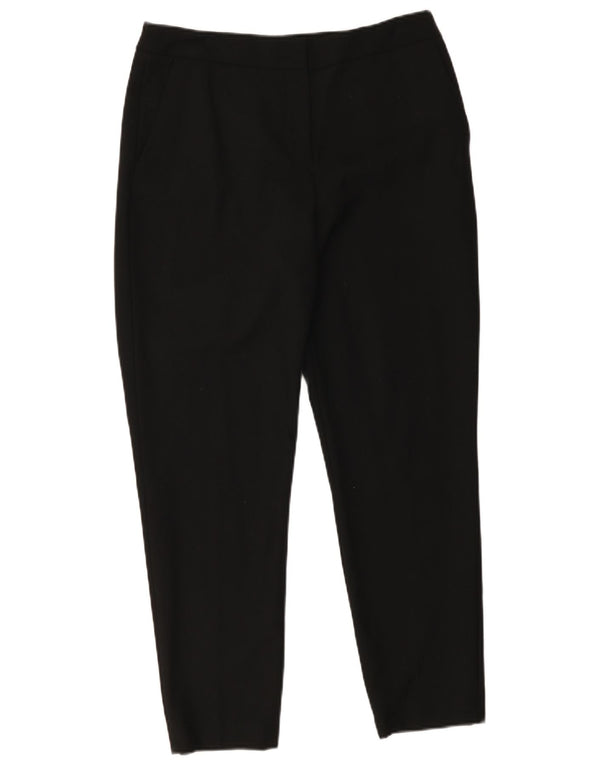 Женские узкие брюки чинос Hobbs UK 12, средние W32 L28, черные шерстяные
