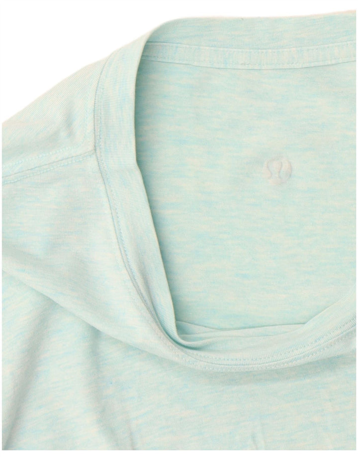 Женская футболка Lululemon Top UK 16, большая синяя в крапинку