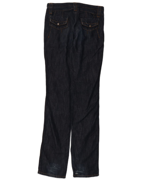 CALVIN KLEIN Женские прямые джинсы W27 L35 Темно-синий хлопок