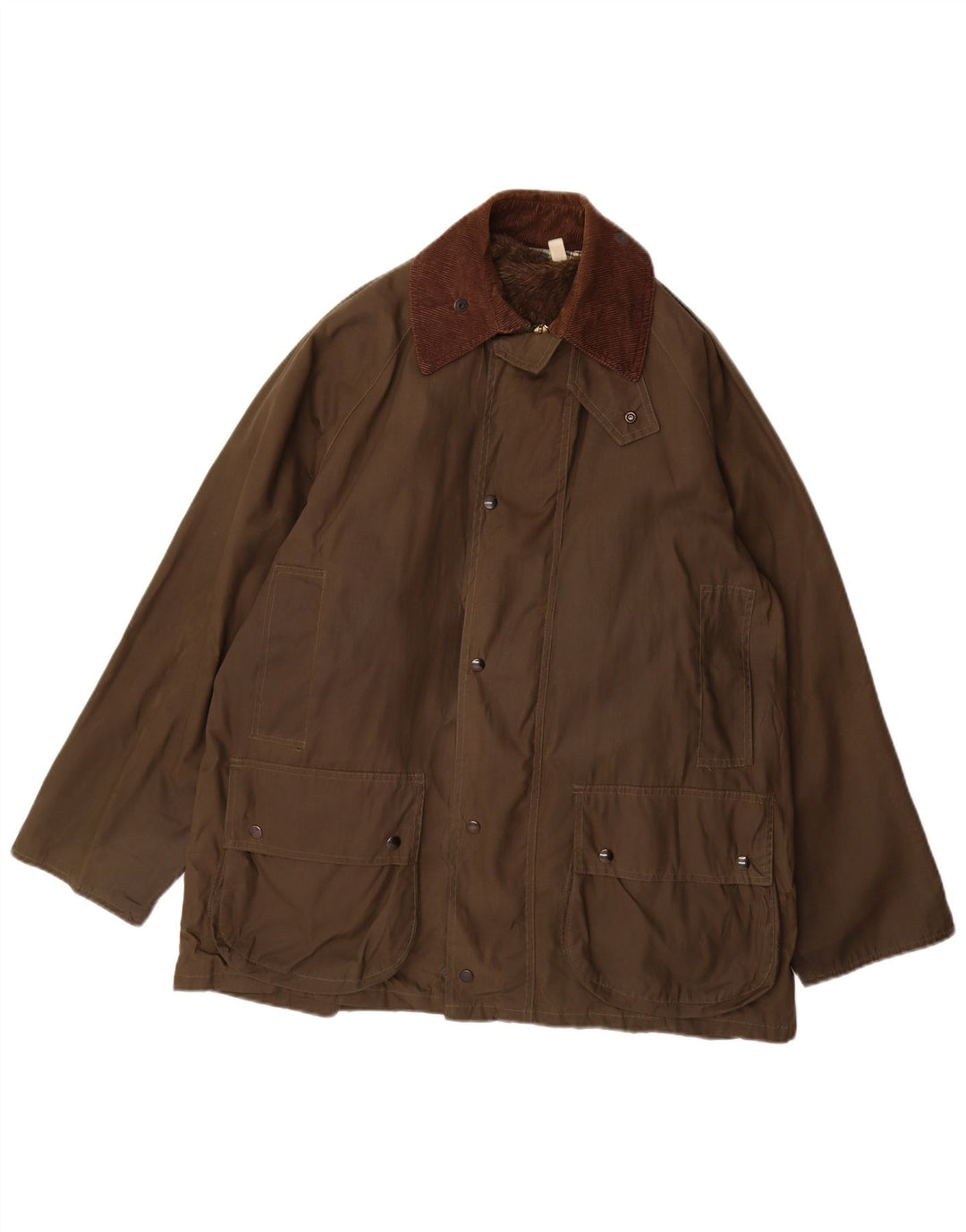 Винтажная мужская куртка свободного покроя из вощеного хлопка, Великобритания, 36, маленький размер, цвет хаки, полиэстер