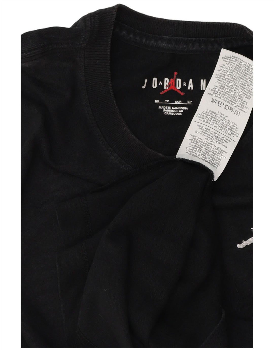 Мужская футболка Jordan Top XS, черный хлопок
