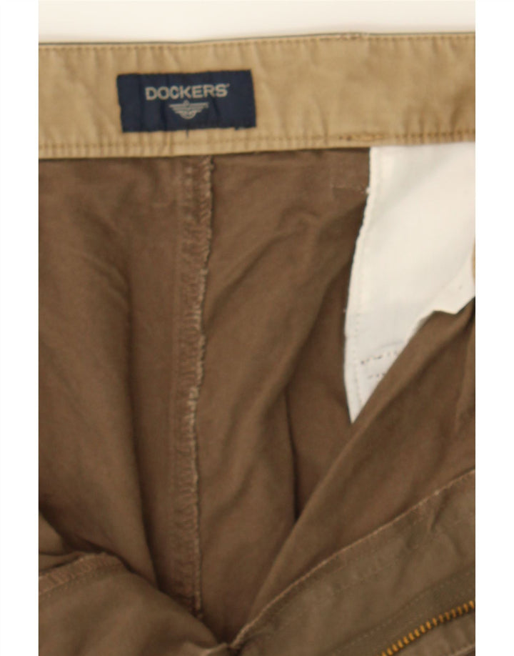 DOCKERS Mens Cargo Shorts W38 XL  Brown Cotton Vintage Dockers and Second-Hand Dockers from Messina Hembry 