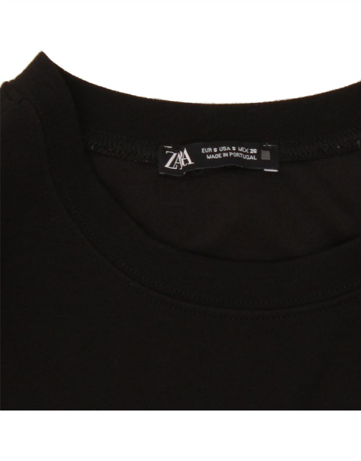 ZARA Womens Oversized T-Shirt Dress UK 10 Small Black Vintage Zara and Second-Hand Zara from Messina Hembry 