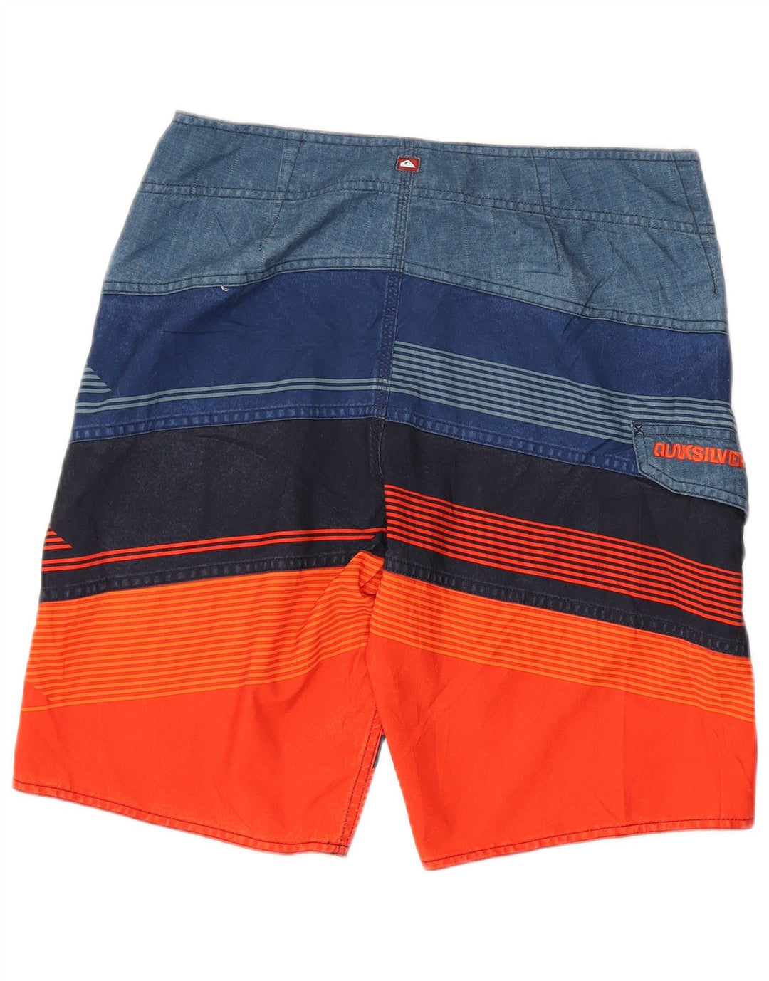 QUIKSILVER Мужские шорты для плавания с рисунком, средние, разноцветные в полоску