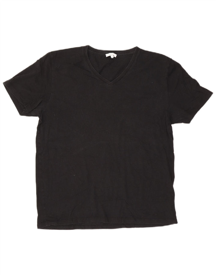 Мужская футболка Reiss Top XL, черный хлопок