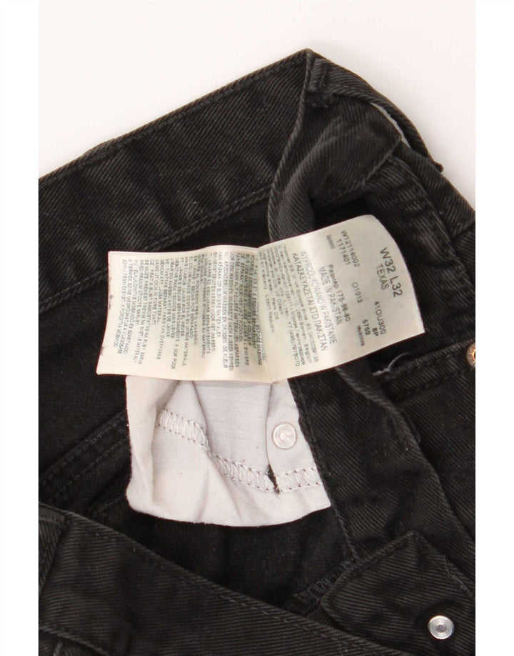 Мужские прямые джинсы Wrangler Texas W32 L32, черный хлопок