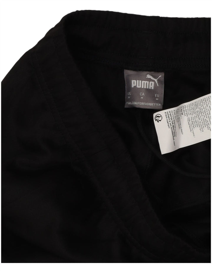 Мужские спортивные брюки Puma, средний черный полиэстер с цветными блоками