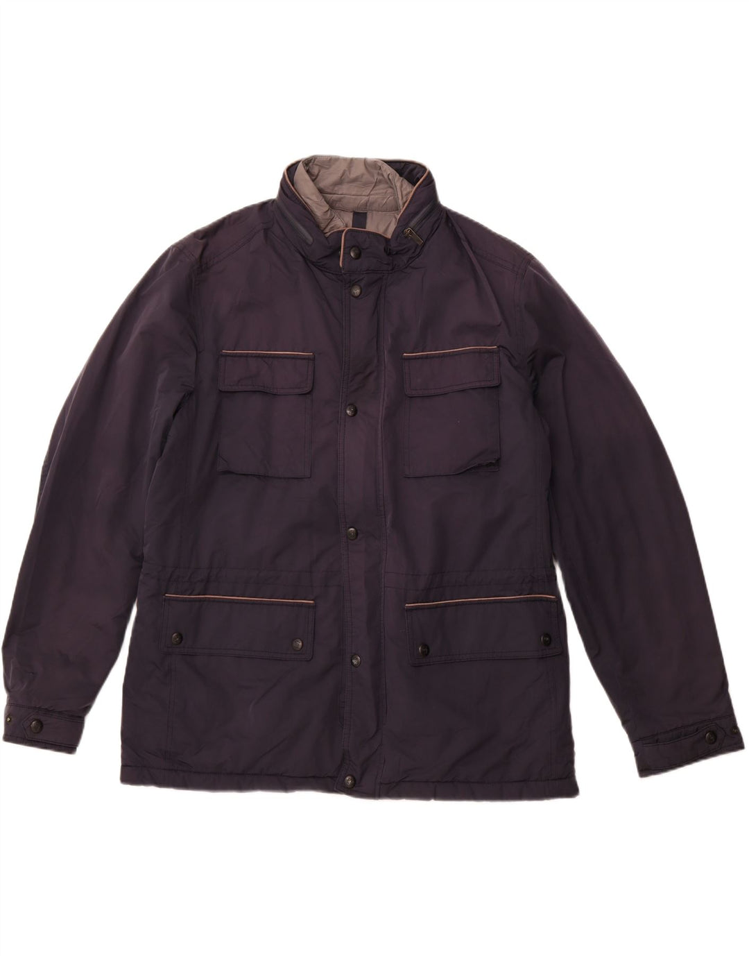 Мужская куртка MASSIMO DUTTI UK 44 2XL Темно-синий полиэстер