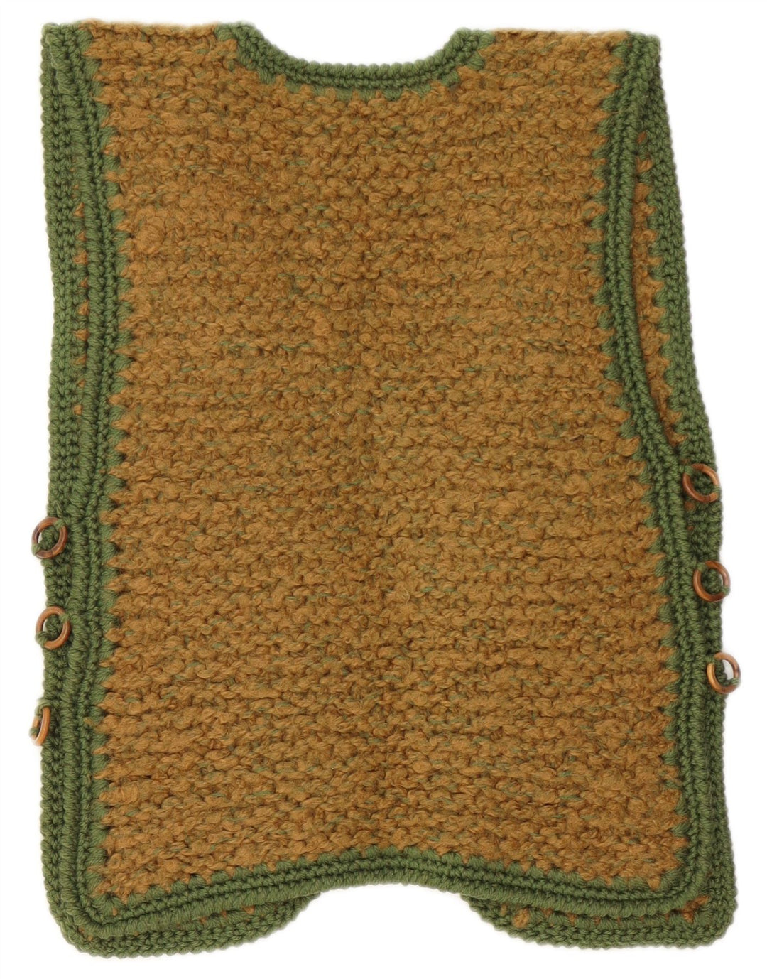 Винтажный женский открытый кардиган без рукавов, Великобритания, 10, маленький коричневый цвет