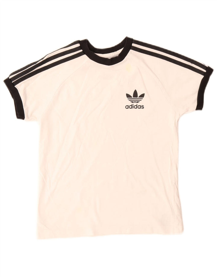 Футболка Adidas для мальчиков, топ 7-8 лет, белый хлопок