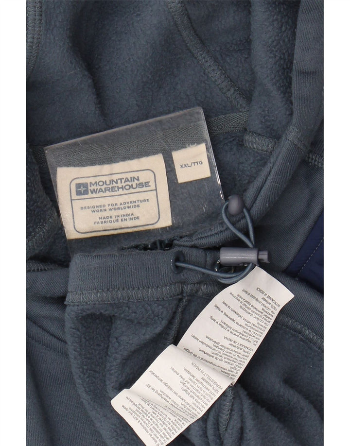 MOUNTAIN WAREHOUSE Мужской свитер с капюшоном на молнии 2XL Синий Полиэстер