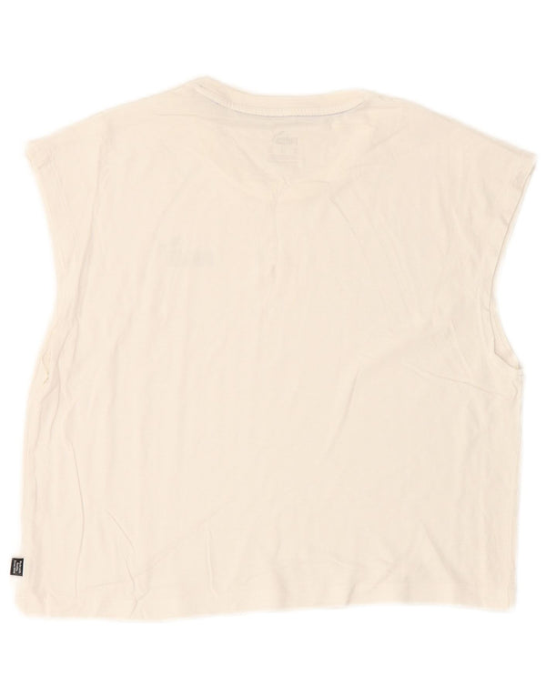 PUMA Женский оверсайз-жилет с рисунком UK 6 XS Белый