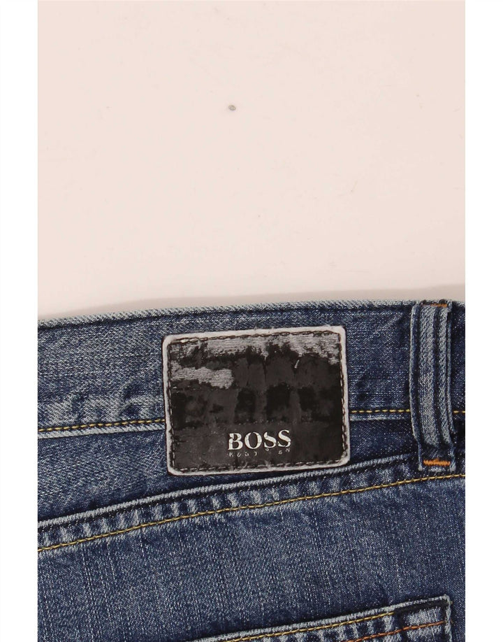Мужские свободные джинсы Hugo Boss W38 L30, синий хлопок