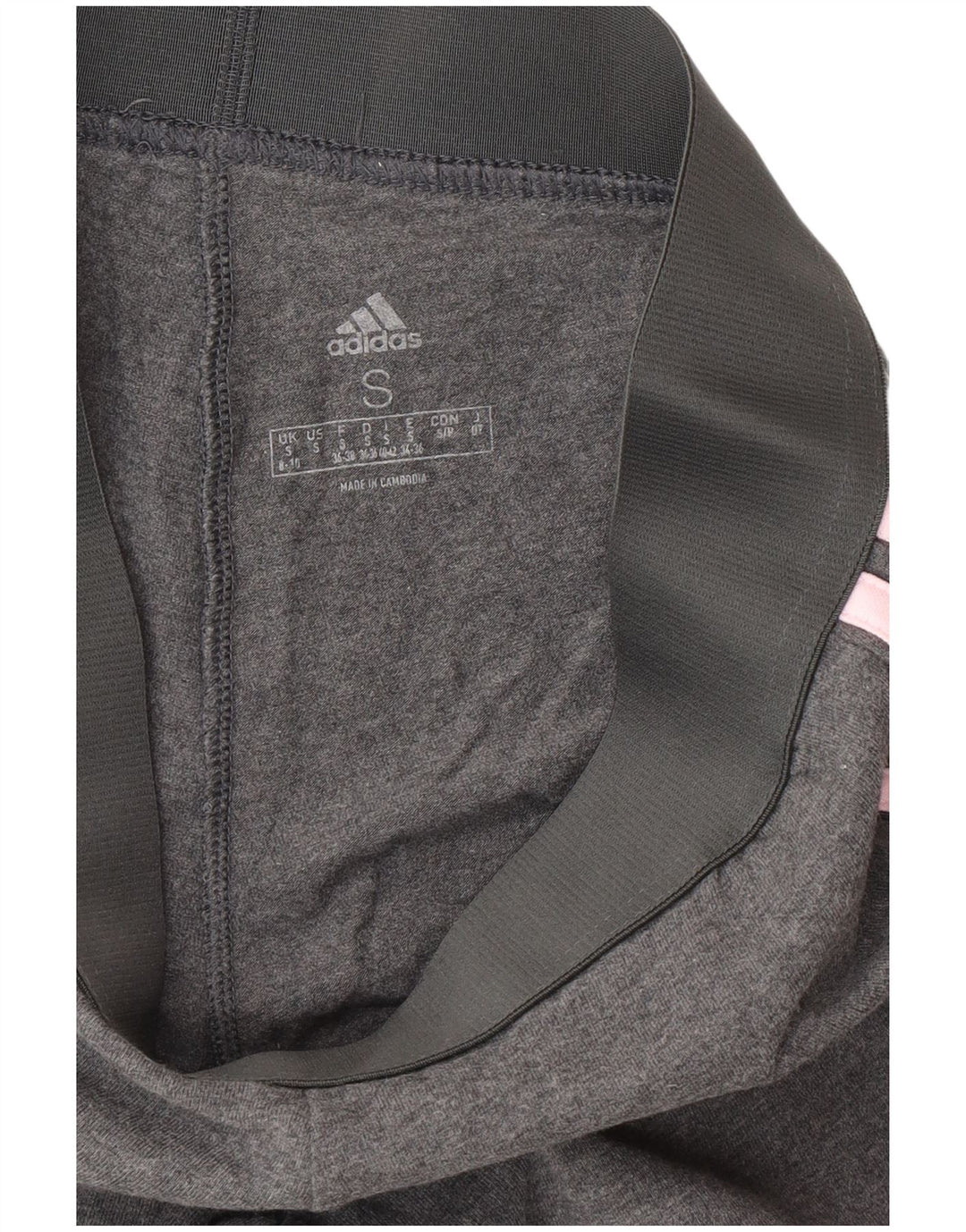Женские леггинсы Adidas UK 8/10, маленькие серые, хлопковые