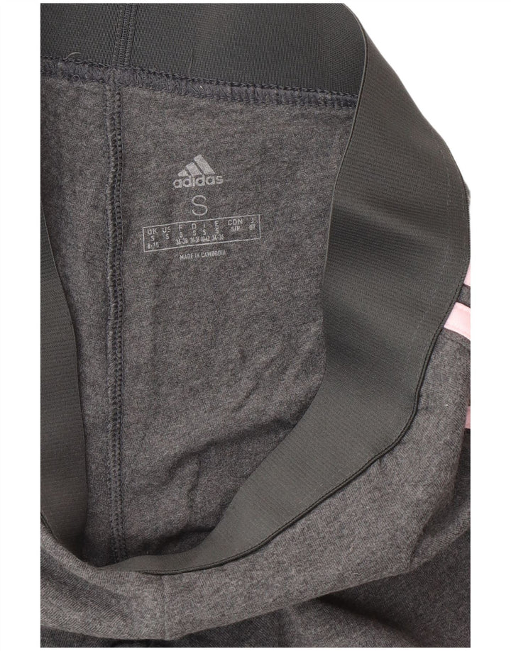 Женские леггинсы Adidas UK 8/10, маленькие серые, хлопковые