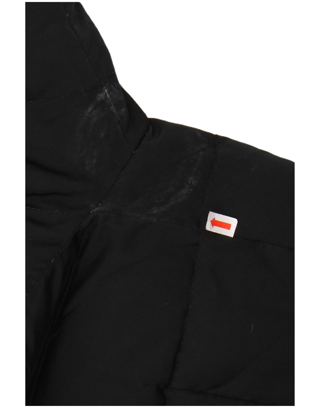 Женская стеганая куртка с капюшоном ZARA UK 12, средний черный